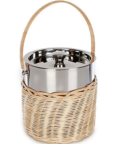 Southern Living Wicker Barware Collection Ice Bucket