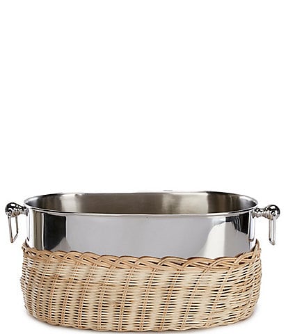 Southern Living Wicker Barware Collection Party Tub