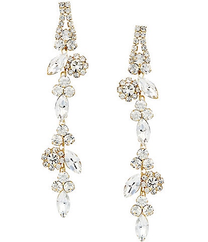 Southern Living x Borrowed & Blue Stone Flower Linear Earrings
