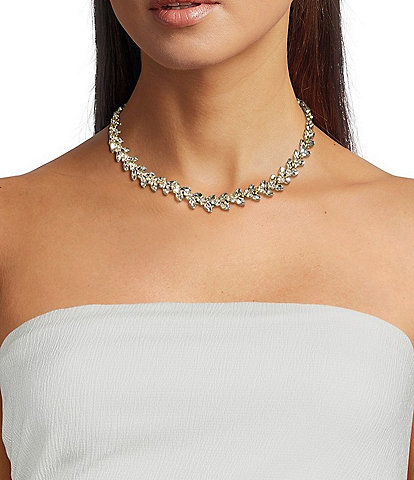 Southern Living x Borrowed & Blue Stone Leaf Collar Necklace