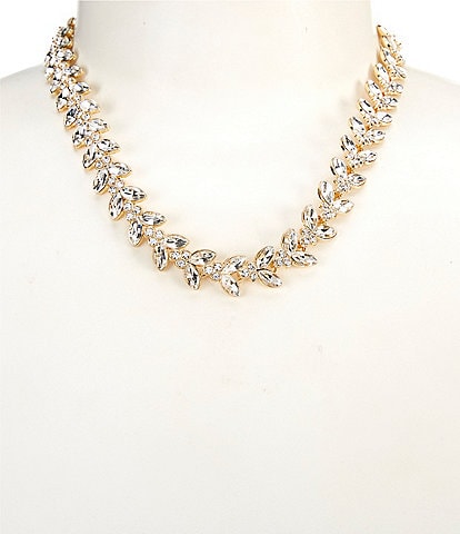 Southern Living x Borrowed & Blue Stone Leaf Collar Necklace