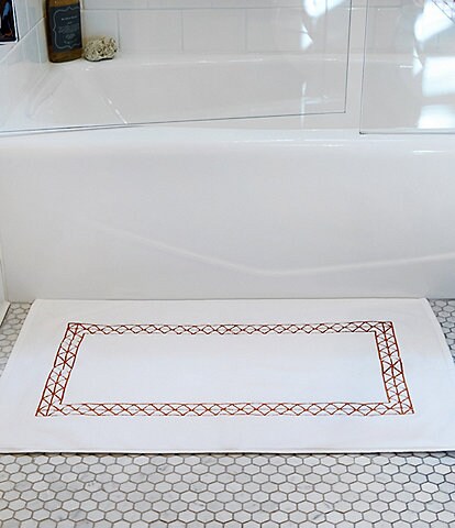 Southern Living x GordonDunning Stratton Embroidered Step-Out Bath Mat