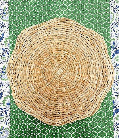 Southern Living x Mrs. Southern Social Seagrass Weave Charger Plate