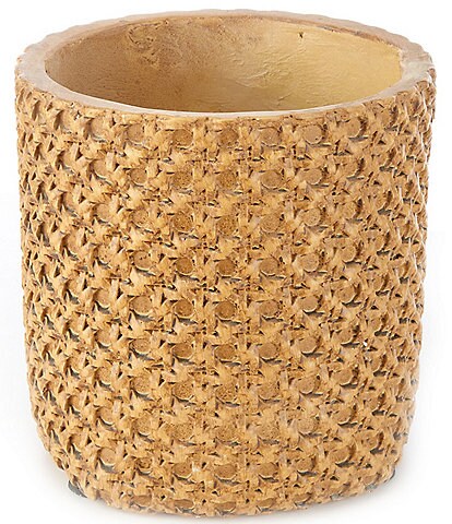 Southern Living x Nellie Howard Ossi Collection Cement Caning Flowerpot