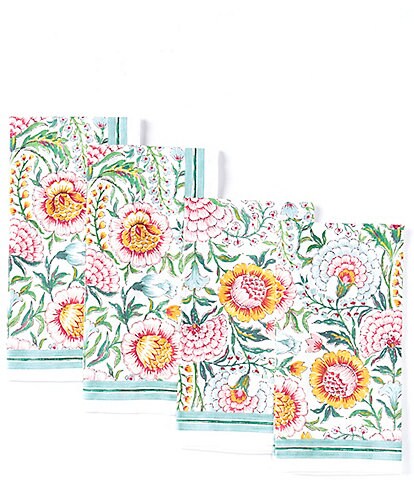Southern Living x Nellie Howard Ossi Collection Floral Napkins, Set of 4