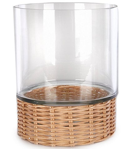 Southern Living x Nellie Howard Ossi Collection Rattan Hurricane/ Vase