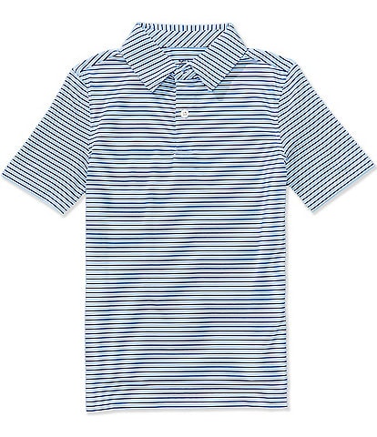 Southern Tide Big Boys Americana Driver Micro Stripe Performance Polo