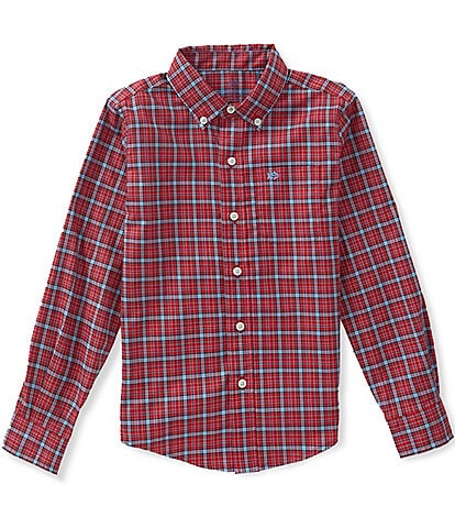 Southern Tide Big Boys Skipjack Plaid Long Sleeve Button Front Sport Shirt