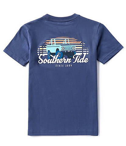 Southern Tide Big/Little Boys 4-16 Short Sleeve Sunset Defender Graphic T-Shirt