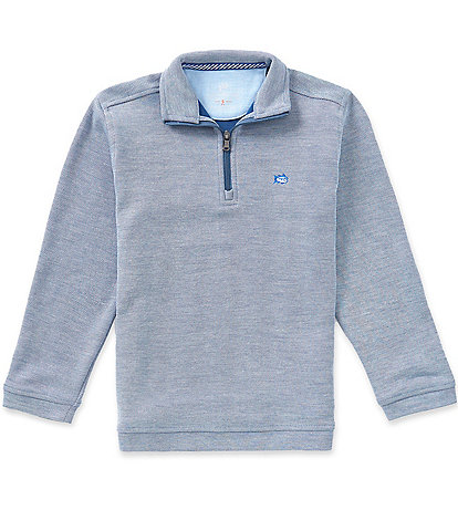 Southern Tide Boys Sandy Cove Quarter Zip Long Sleeve Pullover