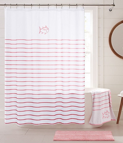 Southern Tide Breton Striped Shower Curtain