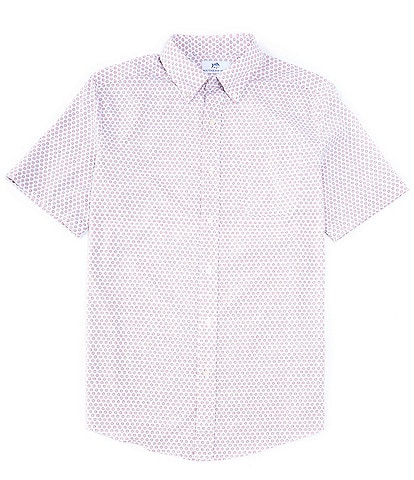 Southern Tide Brrr° Intercoastal Performance Stretch Floral To See Woven Short Sleeve Port Shirt