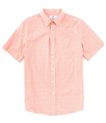 Southern Tide Brrr° What The Shell Woven Short Sleeve Sport Shirt