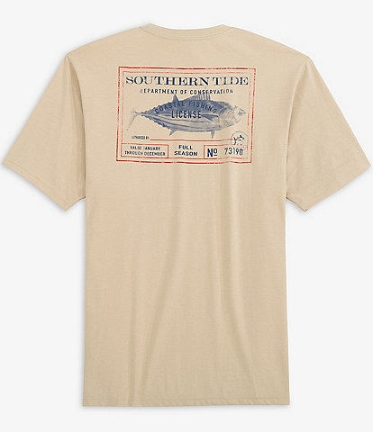 Southern Tide Coastal Fishing License Short Sleeve Graphic T-Shirt