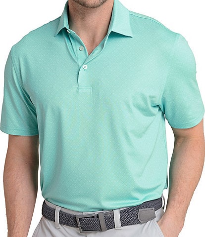 Southern Tide Driver Snazzy Scaled Printed Short Sleeve Polo Shirt