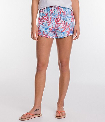 Southern Tide Floral Print Elastic Waistband Lounge Shorts