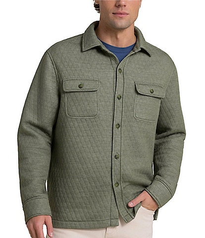 Southern Tide Heather Quilted Knit Shirt Jacket