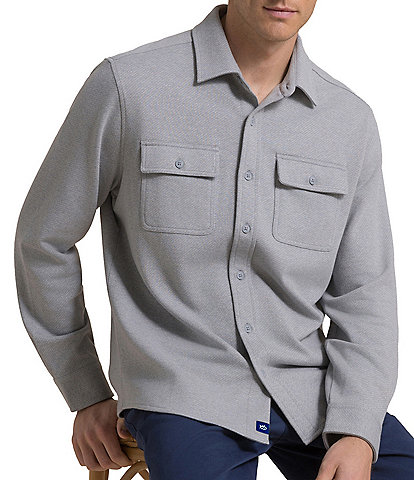 Southern Tide Heather Twill Knit Shacket