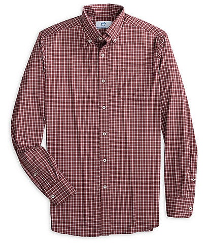 Roundtree & Yorke Gold Label Roundtree & Yorke Fitted Non-Iron Point Collar  Houndstooth Checked Dress Shirt