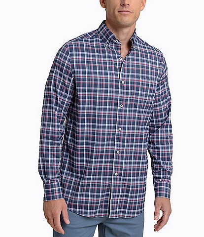 Southern Tide Intercoastal Performance Stretch Bellinger Plaid Long Sleeve Woven Shirt