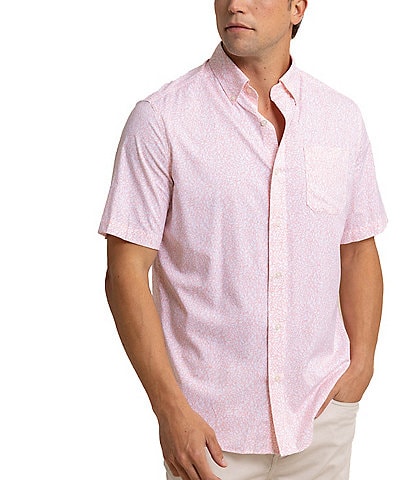 Southern Tide Brrr° Intercoastal That Floral Feeling Woven Short Sleeve Sport Shirt