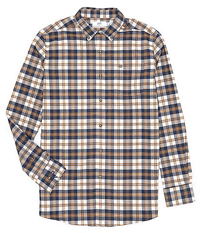Southern Tide Intercoastal Performance Stretch Flannel Durant Plaid Long Sleeve Woven Shirt