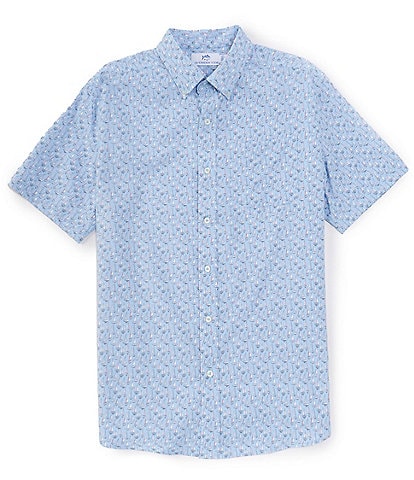 Southern Tide Intercoastal Performance Stretch Forget A-Boat It Short Sleeve Woven Shirt