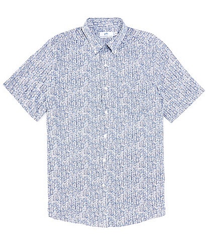 Southern Tide Intercoastal Performance Stretch Legally Frond Short Sleeve Woven Shirt