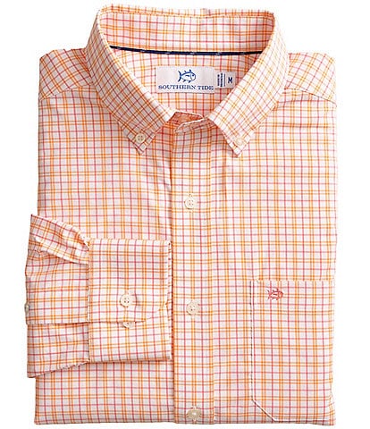 Southern Tide Intercoastal Performance Stretch Turnberry Plaid Long Sleeve Woven Shirt