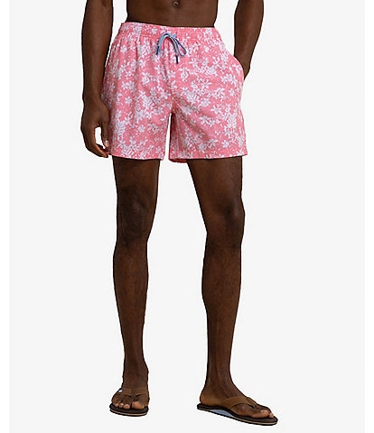 Southern Tide Island Blooms 6#double; Inseam Family Matching Swim Trunks