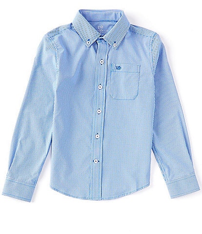 Southern Tide Little/Big Boys 4-16 Long Sleeve Intercoastal Mini-Gingham Shirt