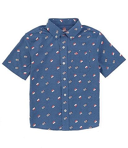 Southern Tide Little/Big Boys 4-16 Short Sleeve Keep It Nautical Button Front Shirt