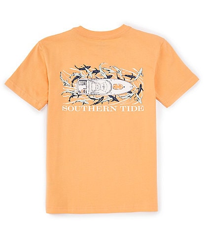 Southern Tide Little/Big Boys 4-16 Short Sleeve Yachts Of Sharks Graphic T-Shirt