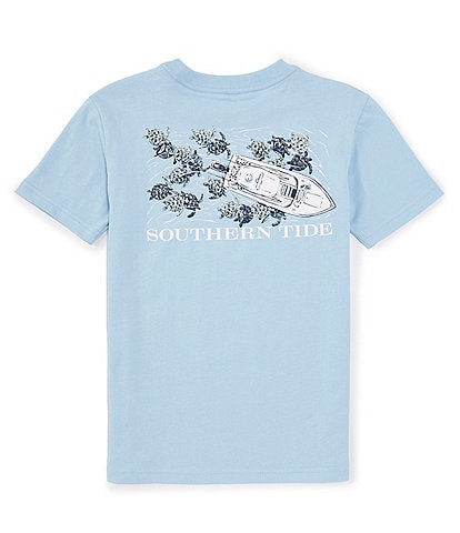 Southern Tide Little/Big Boys 4-16 Short Sleeve Yachts Of Turtles Graphic T-Shirt