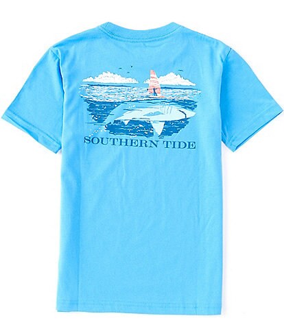 Southern Tide Little/Big Boys 4-16 Short Sleeve Fin Surfing Tee