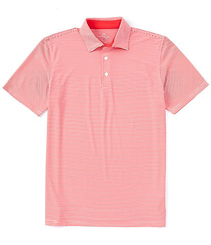 Southern Tide Performance Stretch Brrr°-eeze Meadowbrook Stripe Short Sleeve Polo Shirt