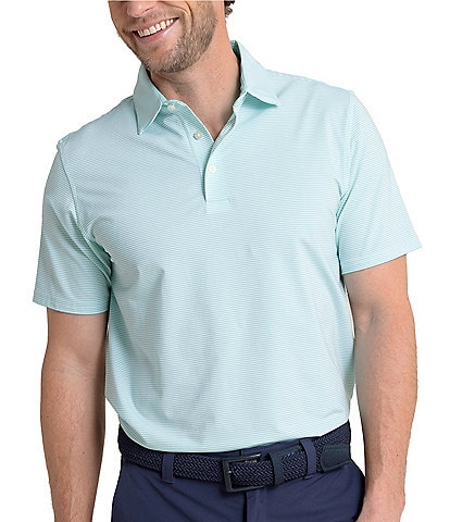 Southern Tide Performance Stretch Brrr°-eeze Meadowbrook Stripe Short Sleeve Polo Shirt