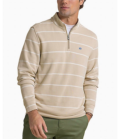 Southern Tide Sandy Cove Pique Quarter-Zip Pullover