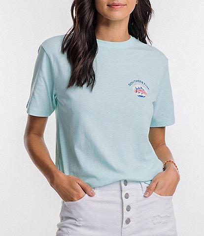 Southern Tide Shell Trio Short Sleeve Crew Neck Tee