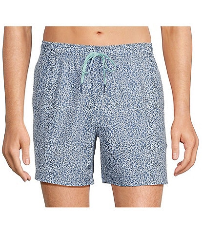 Southern Tide That Floral Feeling 6#double; Inseam Swim Trunks