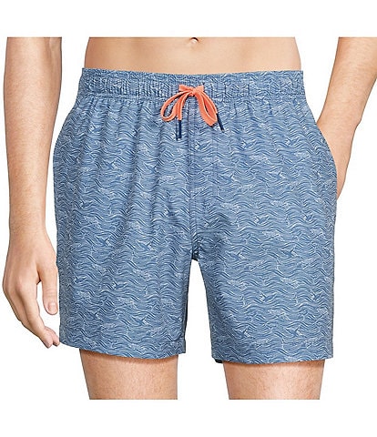 Southern Tide The Whaler 6#double; Inseam Swim Trunks