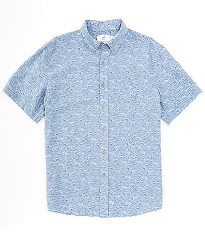 Southern Tide The Whaler Short Sleeve Woven Shirt