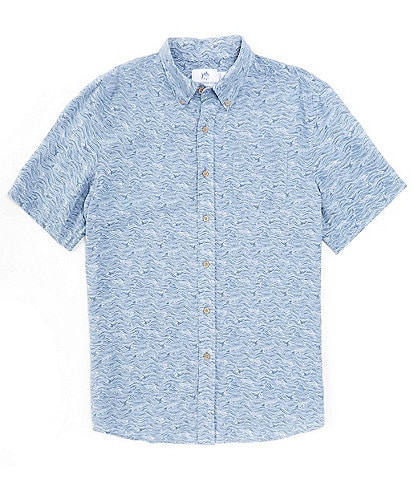Southern Tide The Whaler Short Sleeve Woven Shirt