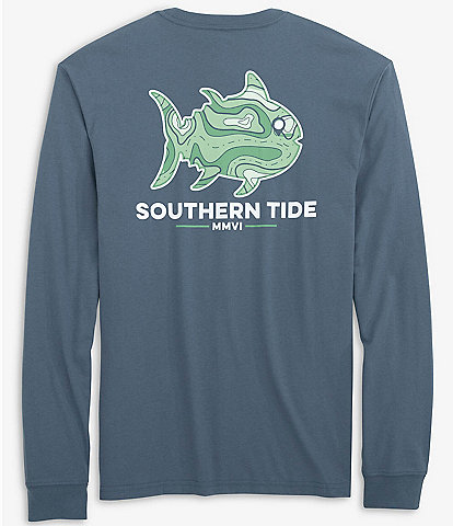 Southern Tide Topographical Skipjack Fills Long Sleeve T-Shirt