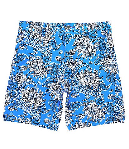 Southern Tide x Lilly Pulitzer BRRR°die Croc And Lock It Printed 8#double; Inseam Shorts