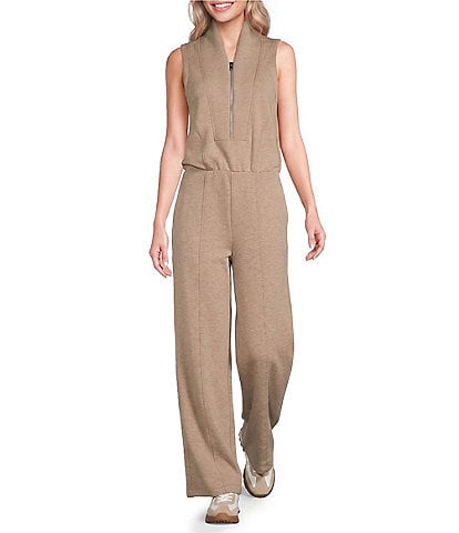 Spanx AirEssentials® Quarter Zip Sleeveless Jumpsuit