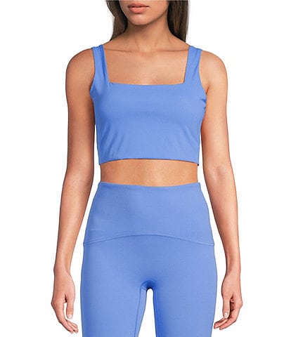 Spanx Cropped Square Neck Sleeveless Tank