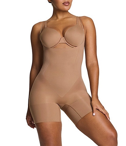 Spanx SPANXsculpt™ Go-Figure Open-Bust Mid-Thigh Bodysuit