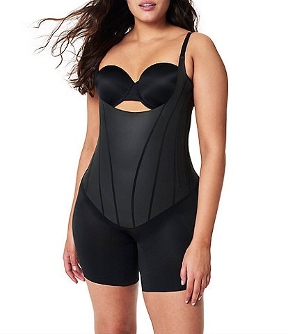 Spanx Hi-Def Ultra-Sculpting Open-Bust Mid-Thigh Bodysuit