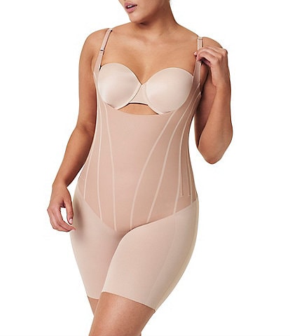 Spanx Hi-Def Ultra-Sculpting Open-Bust Mid-Thigh Bodysuit